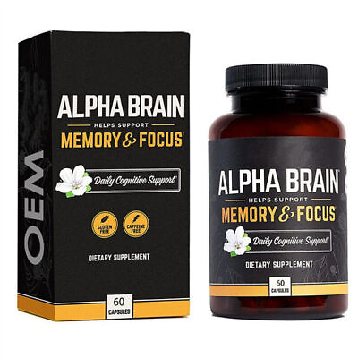 #ad Alpha Brain Memory And Focus 60 Count US