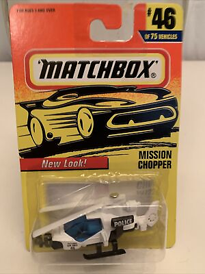 #ad #ad 1997 Matchbox SuperFast Series #46 Police MISSION CHOPPER