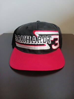 #ad NWT VTG Dale Earnhardt Hat #3 Competitors View NASCAR Cap Black Red Snapback