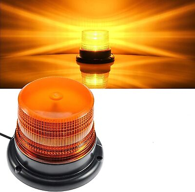 #ad LED Strobe Light 12V 80 Amber Warning Lights Emergency Flashing Beacon Trucks