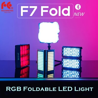 #ad Falcon Eyes F7 Fold Pocket RGB LED video Light 24W APP Control Fill light lamp