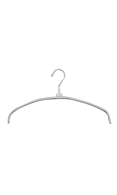 #ad White Metal Non Slip Rubberized Hangers 16 Inch Case of 100