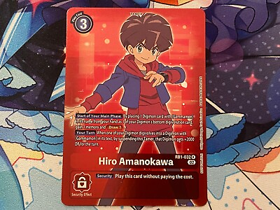 #ad Hiro Amanokawa Box Topper RB1 032 NM Digimon TCG
