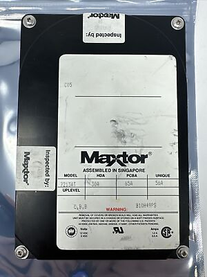 #ad Maxtor 7213AT 213MB Ide Hard Drive Vintage IDE 40 Pin Hard Drive