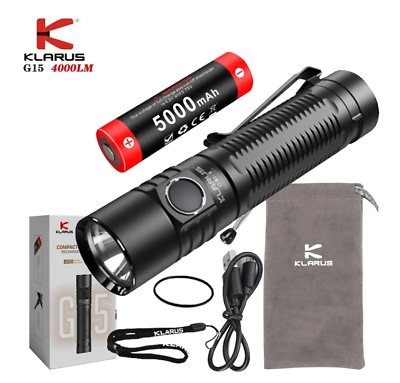 #ad Klarus G15 v2 Compact Rechargeable Flashlight 4200 Lumens