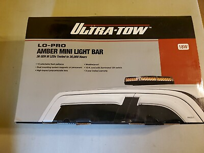 #ad Ultra Pro #40511 Lo Pro Amber Mini Light Bar 18W Magnetic 14x8x3 New in Box