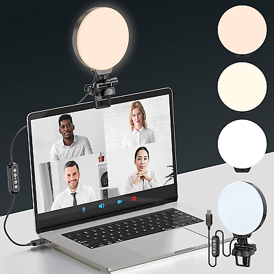 #ad Video Conference Lighting Kit Full Screen Ring Light Clip on Laptop Monitor Ci