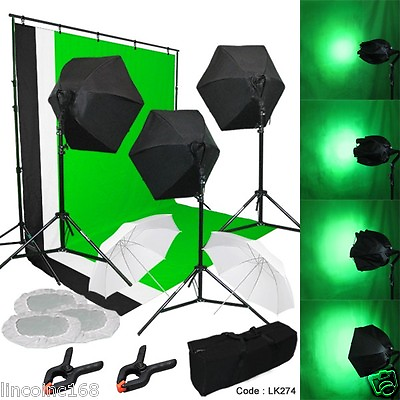 #ad Photography Lighting Muslin Backdrop Stand Studio Light Kit New Linco Studio
