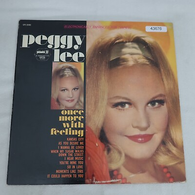 #ad Peggy Lee Once More With Feeling LP Vinyl Record Album