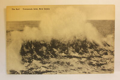 #ad Postcard The Surf Townsends Inlet NJ F9