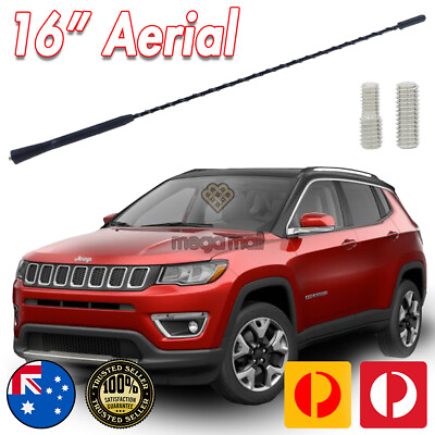 #ad ANTENNA AERIAL FOR JEEP CHEROKEE GRAND SRT COMPASS PATRIOT WHIP 16 INCH