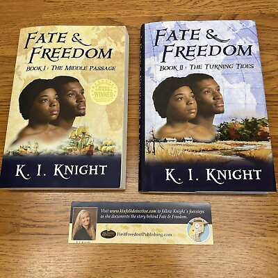 #ad Lot of 2 Fate and Freedom : Book I amp; ll by K. I. Knight Signed By Author