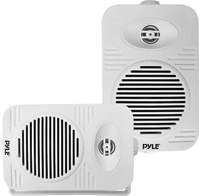 #ad Indoor Outdoor Speakers Pair 500 Watt Dual Waterproof 5.25” 2 Way Full Range S
