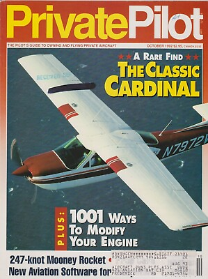#ad Private Pilot Oct 1992 Mooney 231 252 Mod Cessna 177 RG Engine Modifications