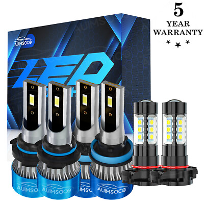 #ad #ad LED Headlights BulbsFog Light Kit For Chevrolet Silverado 1500 2500HD 2007 2015
