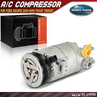 #ad AC Compressor w Clutch for Ford Focus 13 16 18 Escape 2013 2019Transit Connect