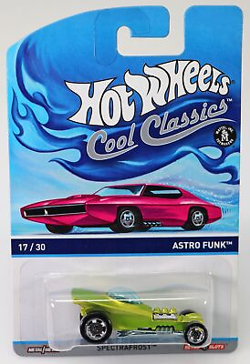 #ad Hot Wheels Astro Funk Cool Classics Series Pink Card #BDR38 New NRFP Green 1:64