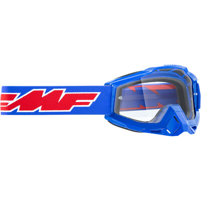 #ad FMF Vision PowerBomb OTG Goggles Rocket Blue Clear