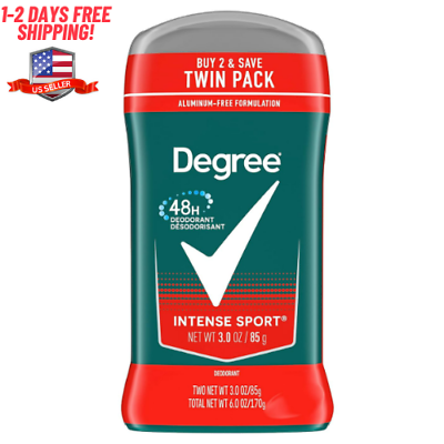 #ad Degree Men Original Deodorant 48 Hour Intense Sport Deodorant For Men 3 oz Twin