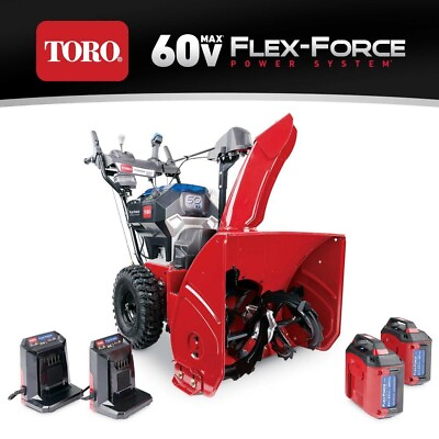 #ad New Toro Power Max 60V e24 24 in. Two stage Battery Snow Blower Kit All Included