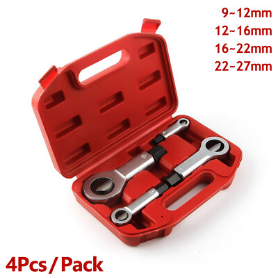 #ad 4Pcs Nut Splitter Cracker Set 9 27mm Damaged Bolt Remover Tool Heavy Duty