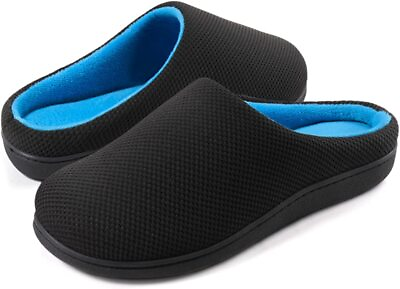 #ad Men#x27;s House Shoes Comfy Casual Slippers Memory Foam Mule Indoor Slip On Size