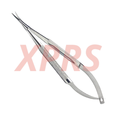 #ad Set of 2 Micro Scissors 7 1 8quot; Curved 6mm Blades Round Handles Premium