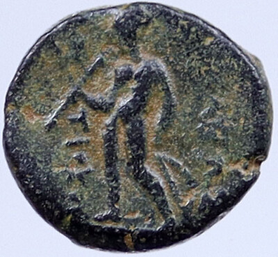 #ad ANTIOCHOS III 222BC RARE R1 Ancient Greek SELEUKID King Coin APOLLO i118909