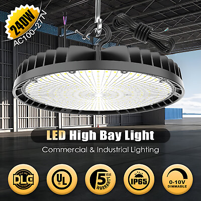 #ad #ad 240Watts LED High Bay Light Industrial Commercial Warehouse Garage Shop Lights