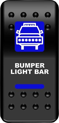 #ad Moose Utility Rocker Switch Bumper Lightbar Blue 2106 0550