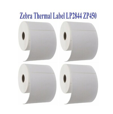#ad 4 Rolls 4quot;X6quot; Zebra 2844 Eltron ZP450 Direct Thermal Shipping Labels 1000 PCS