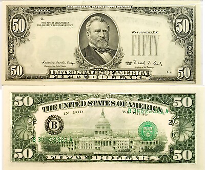 #ad 1988 $50 FEDERAL RESERVE NOTE NEW YORK OVERPRINT ON BACK ERROR NOTE PMG 66 EPQ