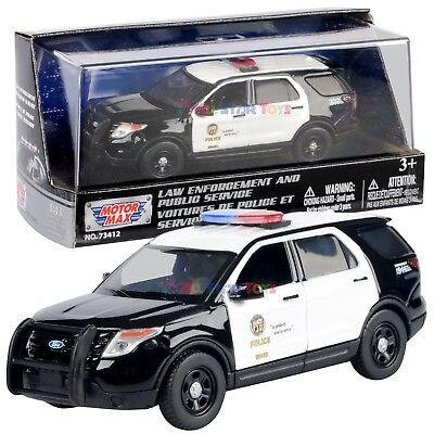 #ad 2015 FORD EXPLORER LAPD Los Angeles Police Dept PI Utility 1:43 Motormax 79493