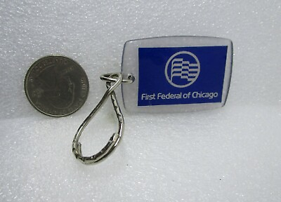 First Federal Of Chicago Plastic Keychain