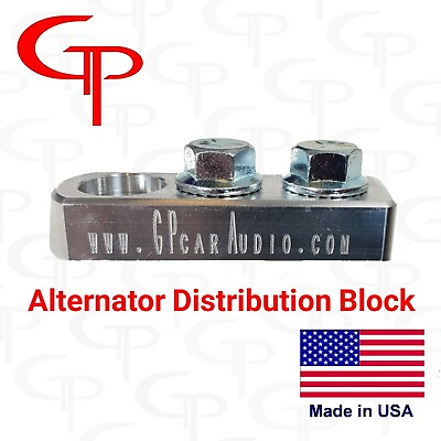 #ad 2 Spot Alternator Distribution Block 1 0 2 0 AWG LUG Battery Terminal dual input