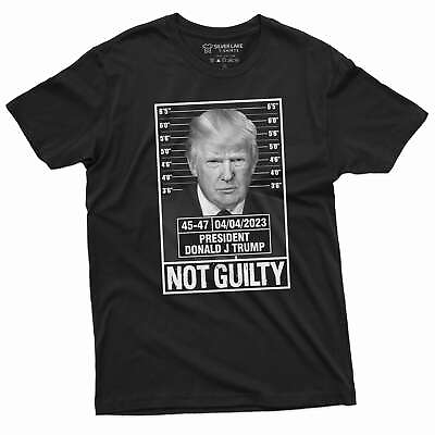#ad Donald Trump Police Mugshot Photo T shirt Not Guilty 45 47 Tee shirt arrest Tee