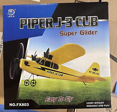 #ad #ad Piper J 3 Cub Remote Control Airplane 2 Channel Glide Toy For Adults Kids
