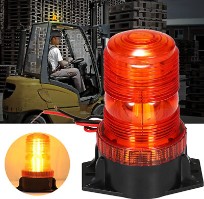 #ad Amber LED Strobe Beacon Light Rooftop Emergency Warning Forklift Truck M2H5
