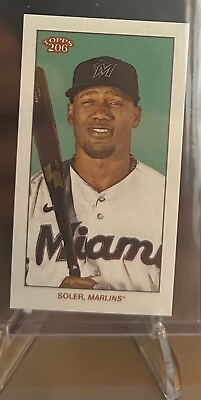 #ad Jorge Soler 2023 Topps 206 High Series Mini Piedmont Back Miami Marlins