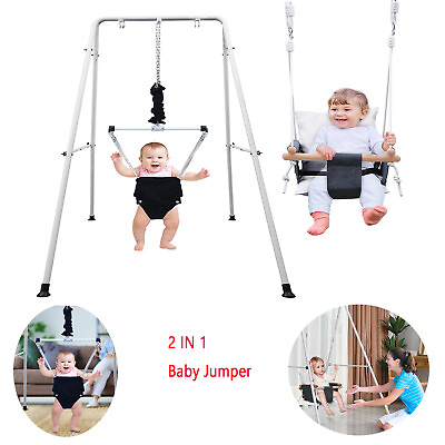 #ad Baby Jumper with StandSwingBaby BouncerEasy Set UpBaby Exerciser for Active
