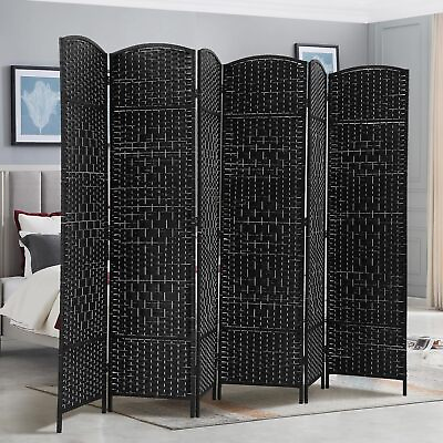 #ad 4 6 Panel Room Divider Folding Privacy Portable Bamboo Partition Room Screen