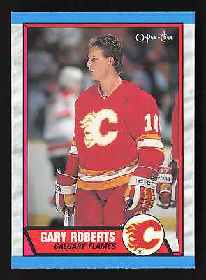 #ad 1989 90 O Pee Chee #202 Gary Roberts Calgary Flames Rookie