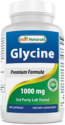 #ad Best Naturals Glycine Supplement 1000 Mg for Energy Production 180Count
