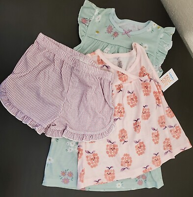 #ad Carter#x27;s Toddler Girl#x27;s 3 Piece Floral Pajama Set MULTIPLE SIZES NEW W TAGS