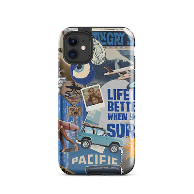 #ad Chase the Swell: Wave Rider Collage Phone Case