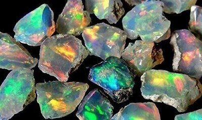 #ad Cut Grade Opal Rough Lot AAA Grade 10 Pieces Large Size Ethiopian Welo Opal Raw