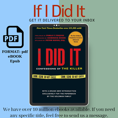 #ad If I Did It by O.J. Simpson PLEASE MESSAGE ME IF YOU NEED ANYTHING