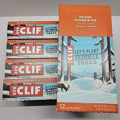 #ad #ad CLIF Bars Pumpkin Spice Lot of 60 10g Protein Free Shipping