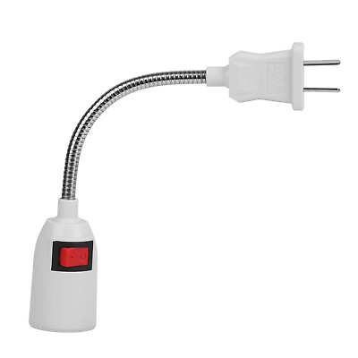 #ad US Plug Extension Light Socket E27 Bulb Plug Extender Adapter Lamp Holder On Off