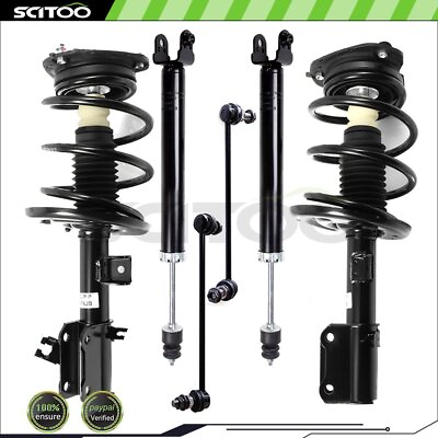 #ad For 2007 2012 Nissan Altima Rear Shocks and Front Quick Complete Struts Sway Bar